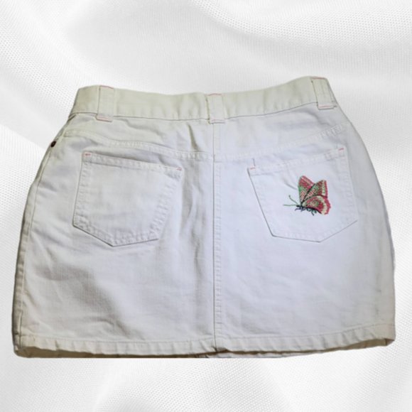 Marks & Spencer Embroidered Butterflies and Bird Skirt - Size: UK 10 - Picture 9 of 12